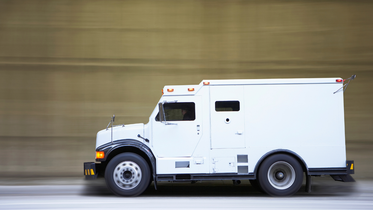 Armored Truck in motion